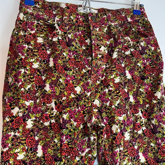 We the Free X Free People Sun Chaser Printed Cord Pants Size 26 - Picture 2 of 9
